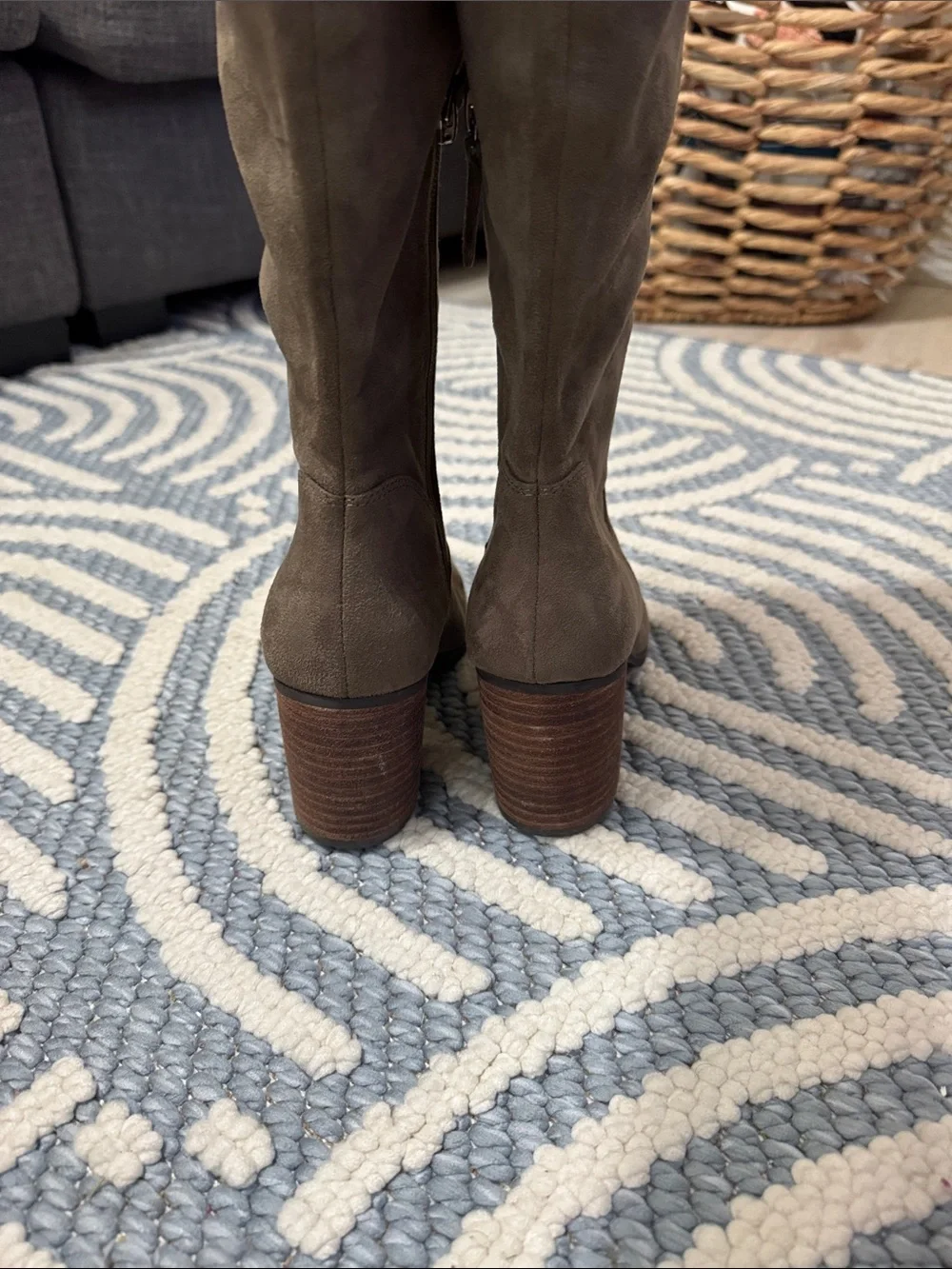 BP Luke Fab Taupe Over the Knee Boots Size 7M Unworn